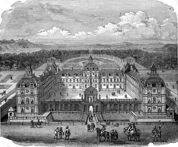 Poitou的ChateauRichelieu1875年工业百科全书图片