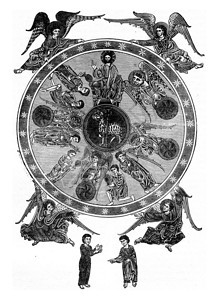 羔羊的胜利继贝多斯十二世纪手稿对界末日评论的缩微版之后被刻有文字的古典插图工业百科全书EOLami1875图片