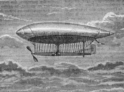 空军拉法兰西MM上尉Krebs和Renard重写插图工业百科全书EOLami1875年图片