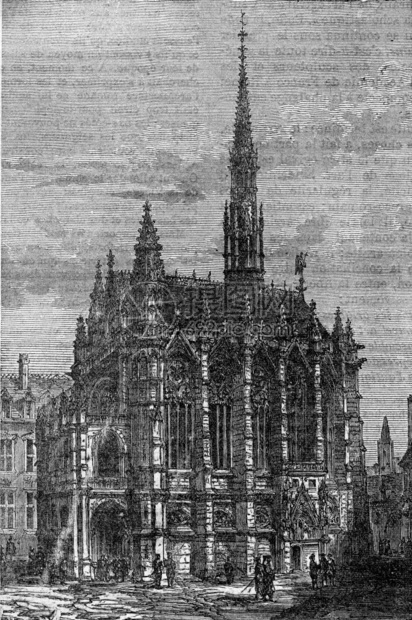 SainteChapelle1875年工业百科全书图片