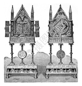 13世纪的遗迹重写插图工业百科全书EOLami1875图片