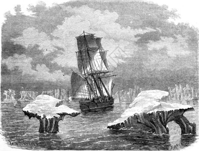 Corvette对冰的研究世界旅游行日报1865年图片