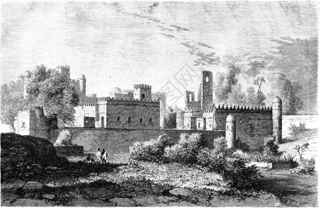 Gondar的皇宫世界之旅行日报1865年图片