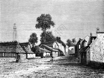 Macassar镇世界之旅行日报1872年图片