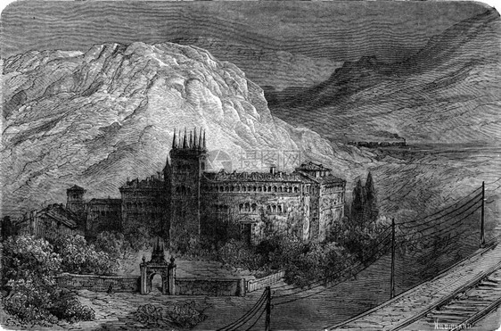 Burgos和MirandadeEbro之间的Bujedo修道院前世界之旅行日报1872年图片