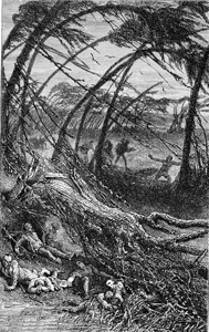 留尼汪岛飓风185年月7日古代刻字插图190年宇宙和人类图片