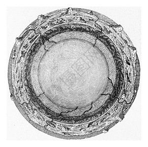 根据JohnWoodward的理论地球内部的理想切除刻有古老的插图来自宇宙和人类190年图片