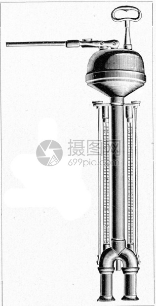 抽取温度计老式雕刻插图190年从宇宙和人类那里得到的图片