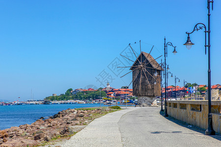 保加利亚Nesebar2019年5月日Nesebar被封为Nessebar是一个古代城市是位于布尔加斯省的保利亚黑海岸的主要滨度图片