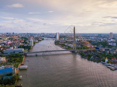 泰国曼谷市中心鸟瞰图图片