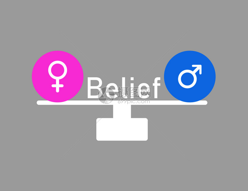 信仰在比例上平衡的别符号两平等概念Eps10信仰图片