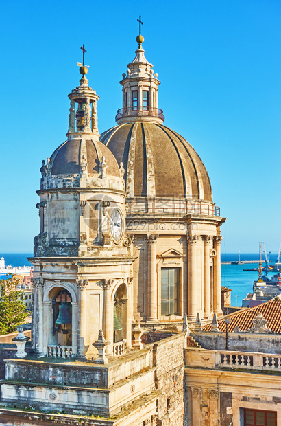 意大利西里卡塔尼亚圣阿加萨大教堂的巴洛克图片