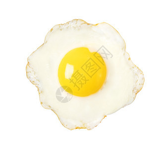 白背景的炸鸡蛋图片