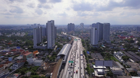 泰国曼谷高速公路空中视图图片