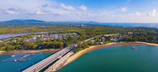 夏季泰国普吉湾岛安达曼海湾海图片