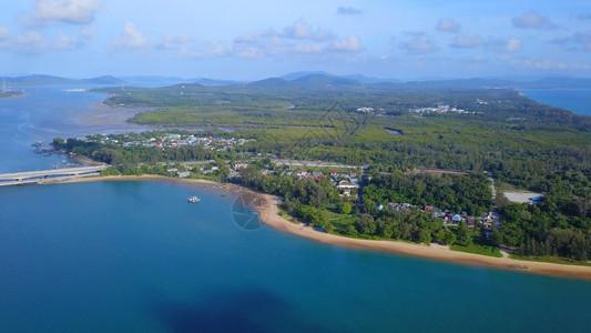 夏季泰国普吉湾岛安达曼海湾海图片