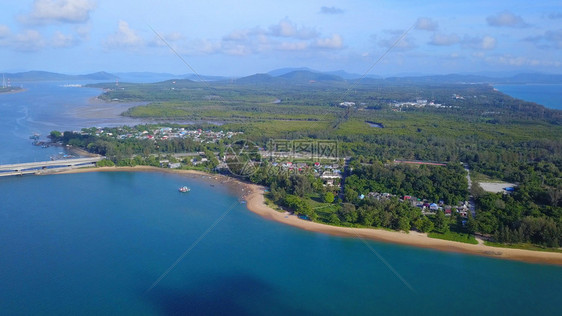 夏季泰国普吉湾岛安达曼海湾海图片