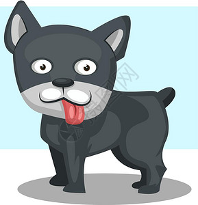卡通可爱吐舌头的狗图片