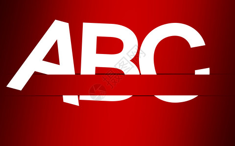 红色背景的ABC字母表图片