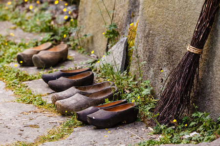 区域传统和文化手工制作的概念木土鞋单行传统木制鞋鞋传统鞋图片