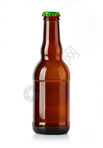 啤酒瓶用剪切路径白色隔着啤酒瓶图片