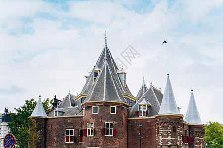 荷兰阿姆斯特丹2017年9月5日DeWaag大楼阿姆斯特丹Nieuwmarkt城堡图片