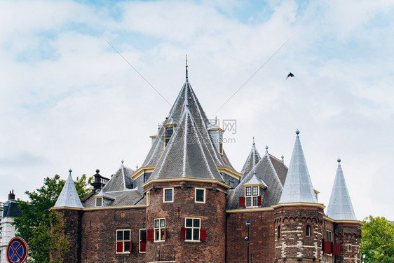 荷兰阿姆斯特丹2017年9月5日DeWaag大楼阿姆斯特丹Nieuwmarkt城堡图片