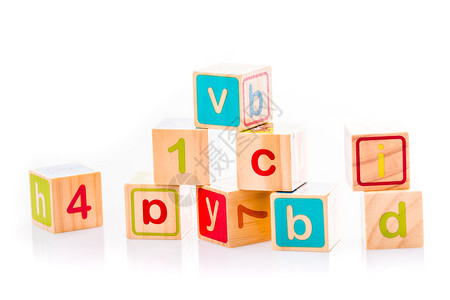 玩具立方体婴儿收藏玩具制作的ABC信图片