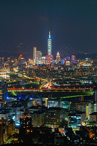 台北市中心夜景图片