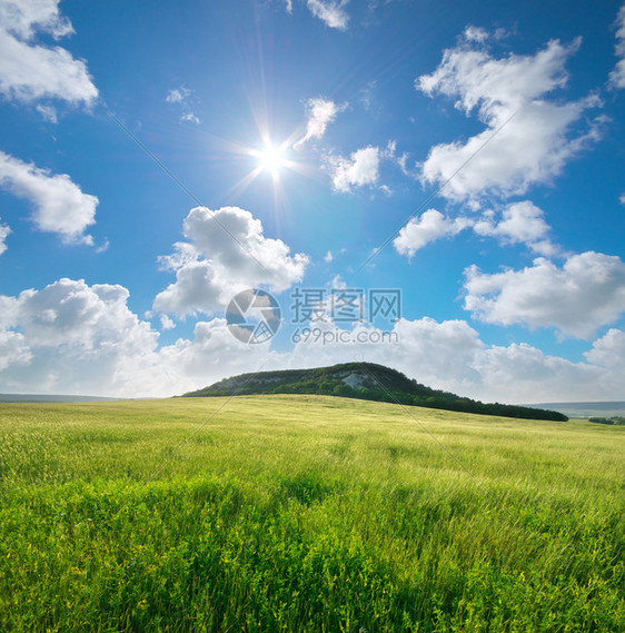 美丽的地貌泉源草原自然的构成图片