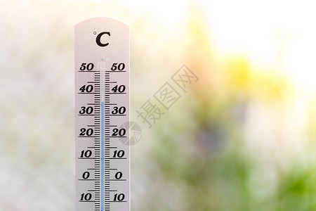 温度计在夏季时关闭图片模糊背景图片