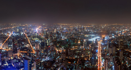 曼谷金融中心鸟瞰图图片