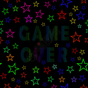 Retro游戏在星际黑背景游戏概念视频屏幕Starry背景视频游戏屏幕上的Retro游戏在星际背景视频游戏屏幕上的Retro游戏插画
