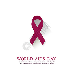 PinckRibbon世界艾滋病日概念图片