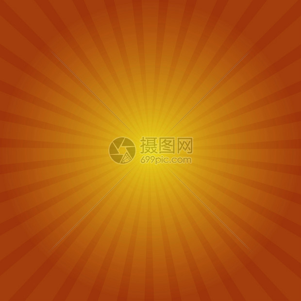 太阳射线以梯度颜色显示的太阳射线橙色和黄的太阳射线矢量说明橙色和黄图片