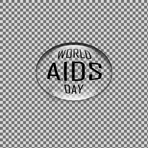 3d写实水滴世界艾滋病日图片