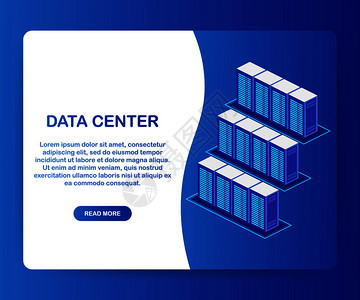数据中心云连接托管服务器计算机信息数据库同步技术矢量存图解背景图片