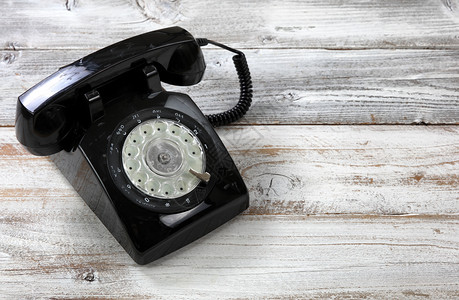 古董技术概念近速式旧时装旋转电话图片