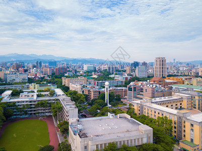 台北金融区空中景象图片