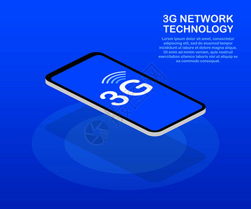 3G网络无线系统和互联网通信络病媒存量图解图片