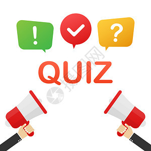 配有语音泡沫符号的Quiz标志问卷显示概念答按钮矢量插图配有语音泡沫符号的Quiz标志问答按钮矢量存插图图片