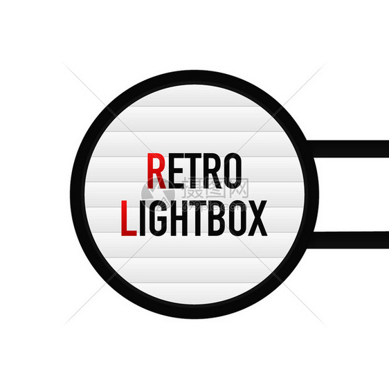 广告牌陈列框灯盒横幅矢量图图片