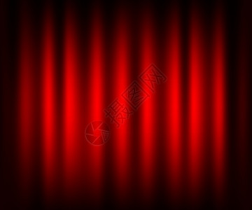 电影娱乐幕背景美丽的红戏院黑舞台的窗帘折叠矢量存图解图片