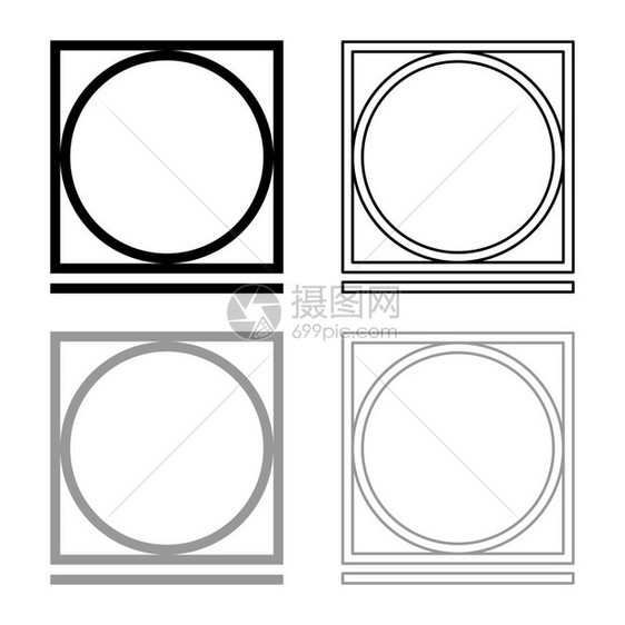 洗衣机符号图标大纲设置黑色灰矢量显示平板样式简单图像图片