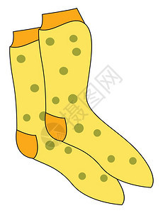 黄色袜子图片