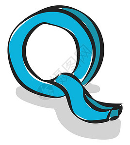 卡通英文字母Q图片
