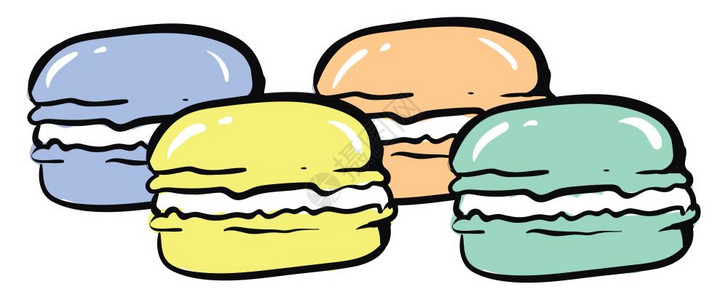 酥皮牛舌插画_酥皮牛舌卡通_酥皮牛舌插图_手绘_板绘_摄图网