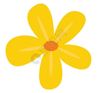 惊喜抽奖漂亮的黄花插图白色背景的矢量插画