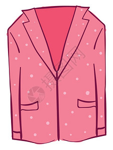 卡通虫子粉色上衣插图白色背景的矢量插画