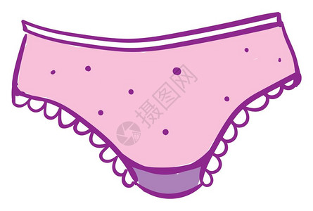 棉织内裤插画_棉织内裤卡通_棉织内裤插图_手绘_板绘_摄图网
